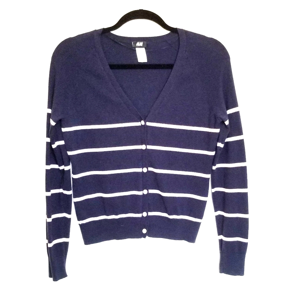 H&M Striped Cardigan
